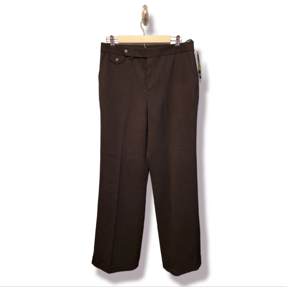 NEW Ralph Lauren Black Wool Slacks